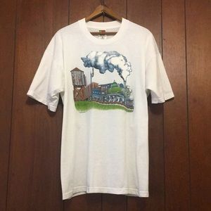 Vintage Railroad Steam Train Shirt